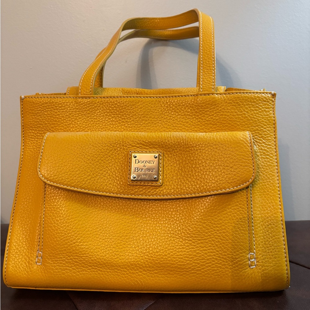 Dooney & Bourke Mustard Yellow Satchel